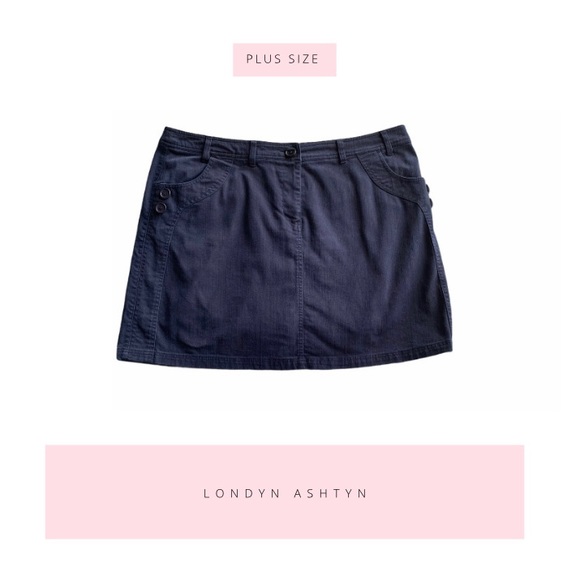 PENNINGTONS MINI SKIRT W/BUILT IN SHORTS SZ 22 - Picture 3 of 13